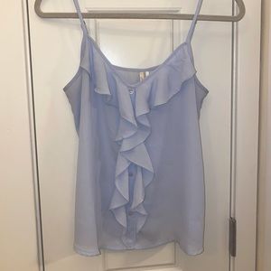 Brand: Frenchi - Light blue blouse, 100% polyester, Medium